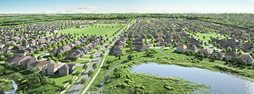 Render of green space around Manotick. Mahogany, Manotick. Home is right here.